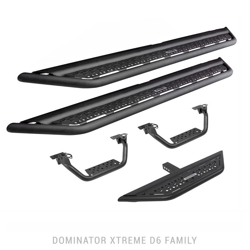 Go Rhino | Dominator Xtreme D6 Side Steps w/ Mounting Bracket Kit - Bronco 2.3T / 2.7T 2021 Go Rhino Step Bars