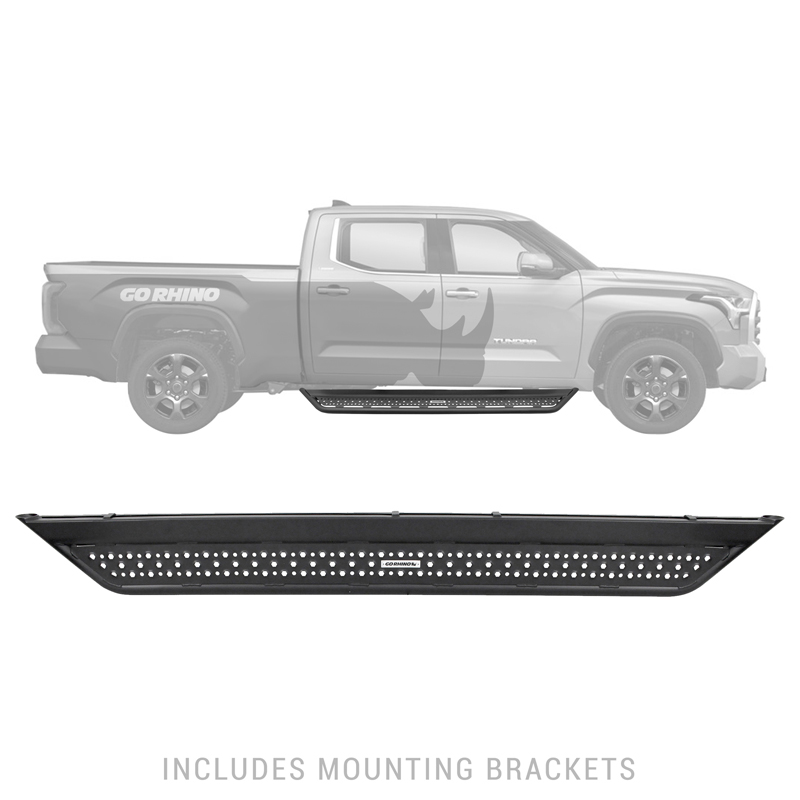 Go Rhino | Dominator Xtreme D6 Side Steps w/ Mounting Brackets Kit - Tundra 3.5T 2022-2023
