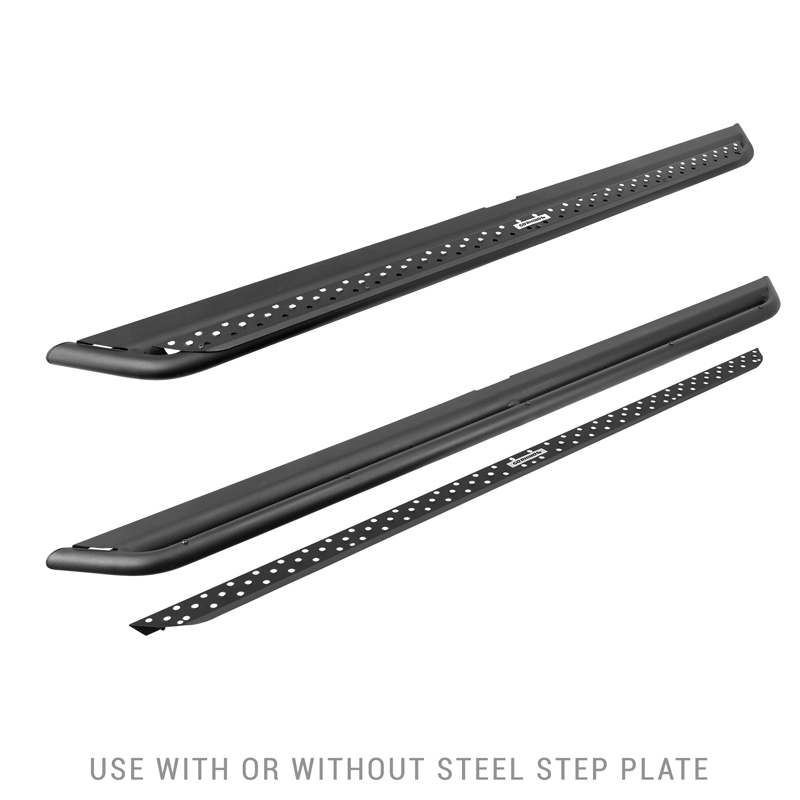 Go Rhino | Dominator Xtreme DSS Side Steps w/ Brackets Kit - Textured Black - Tundra 2007-2021