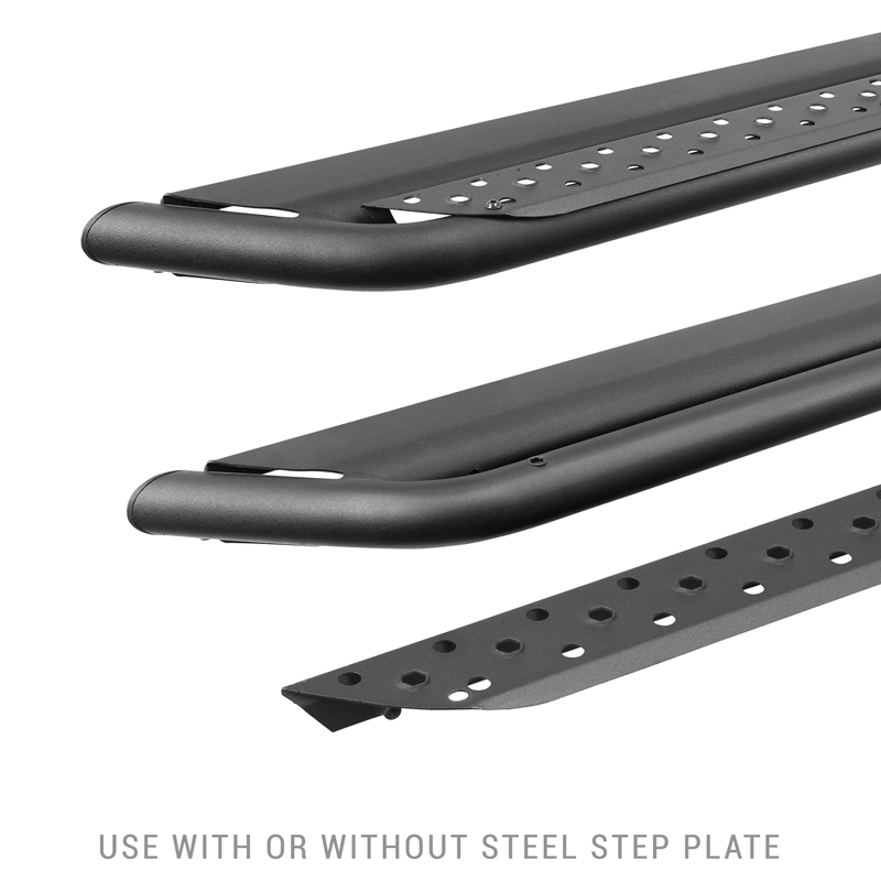Go Rhino | Dominator Xtreme DSS Side Steps w/ Brackets Kit - Textured Black - Tundra 3.5T 2022 Go Rhino Step Bars