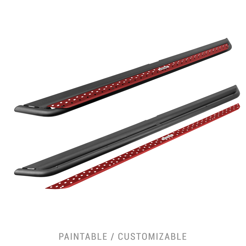 Go Rhino | Dominator Xtreme DSS Side Steps w/ Brackets Kit - Textured Black - Tundra 3.5T 2022 Go Rhino Step Bars