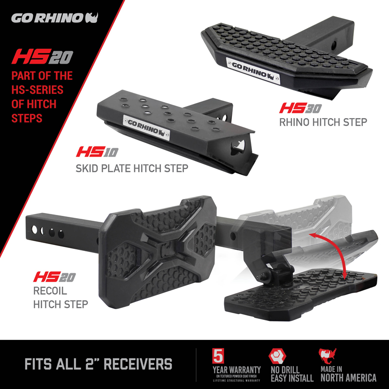 Go Rhino | HS-20 Recoil Hitch Step