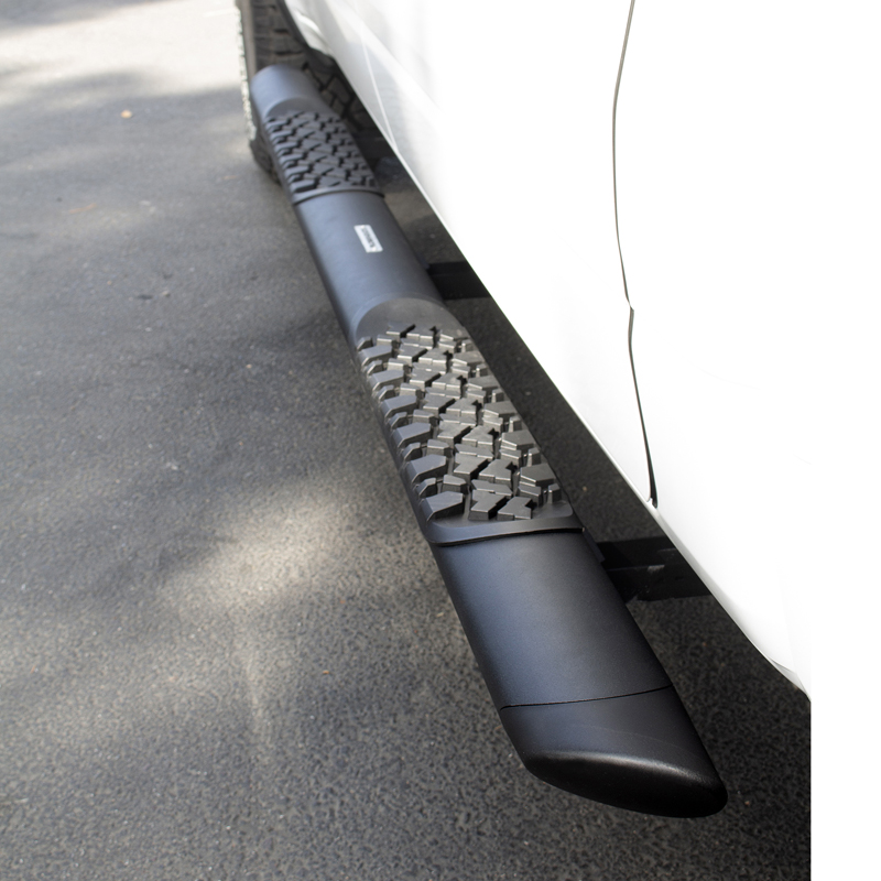Go Rhino | V-Series V3 Aluminum Side Steps and Mounting Brackets Kit - Textured Black  - Ram 1500 / 2500 / 3500 2009-2022