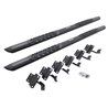 Go Rhino | V-Series V3 Aluminum Side Steps and Mounting Brackets Kit - Textured Black  - F-150 / Raptor / F-250 / F-350 2015-202