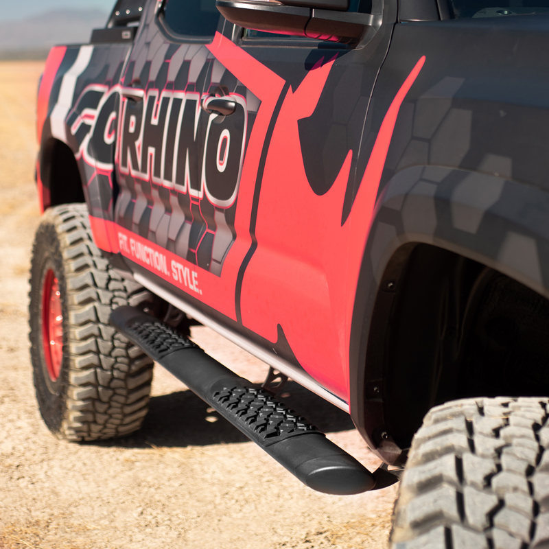 Go Rhino | V-Series V3 Aluminum Side Steps and Mounting Brackets Kit - Textured Black - Colorado / Canyon 2.5L 2015 Go Rhino ...