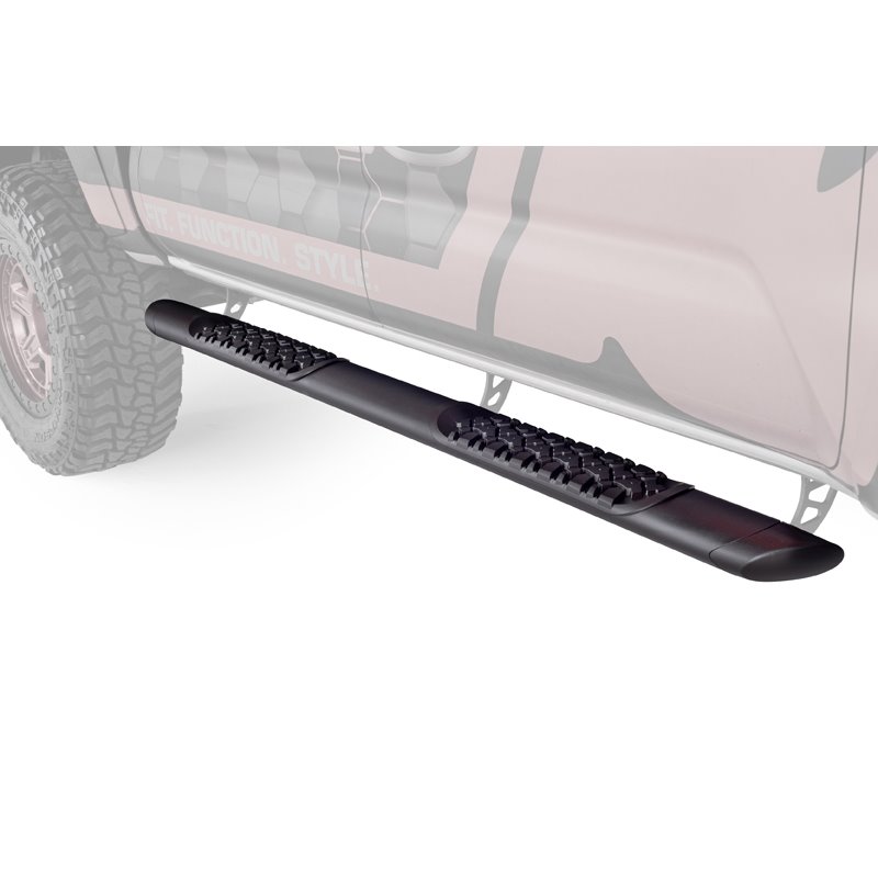Go Rhino | V-Series V3 Aluminum Side Steps and Mounting Brackets Kit - Textured Black  - Gladiator 3.0L / 3.6L 2020-2023