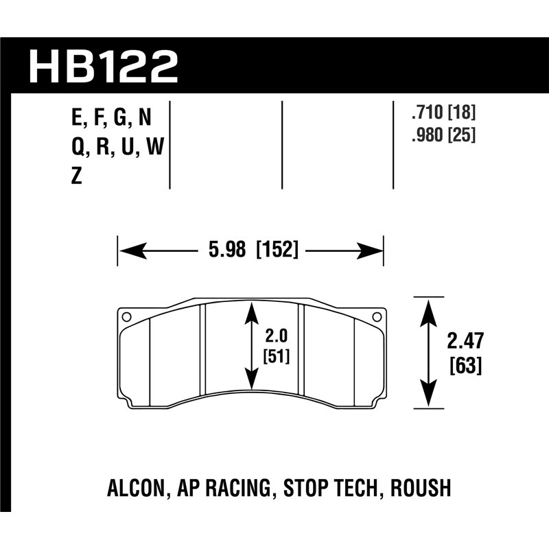 Hawk Performance | HP Plus Disc Brake Pad - Mustang GT / Shelby GT 4.6L 2007-2007