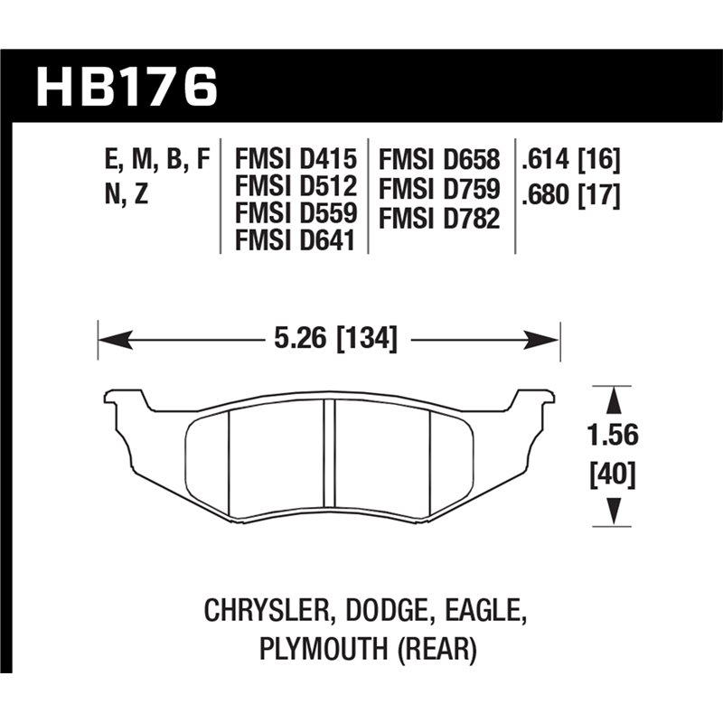 Hawk Performance | HPS Disc Brake Pad - PT Cruiser / Sebring 2008-2010