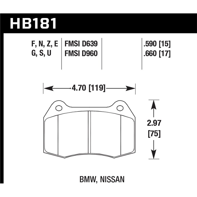Hawk Performance | HP Plus Disc Brake Pad - RSX 2.0L 2002-2004