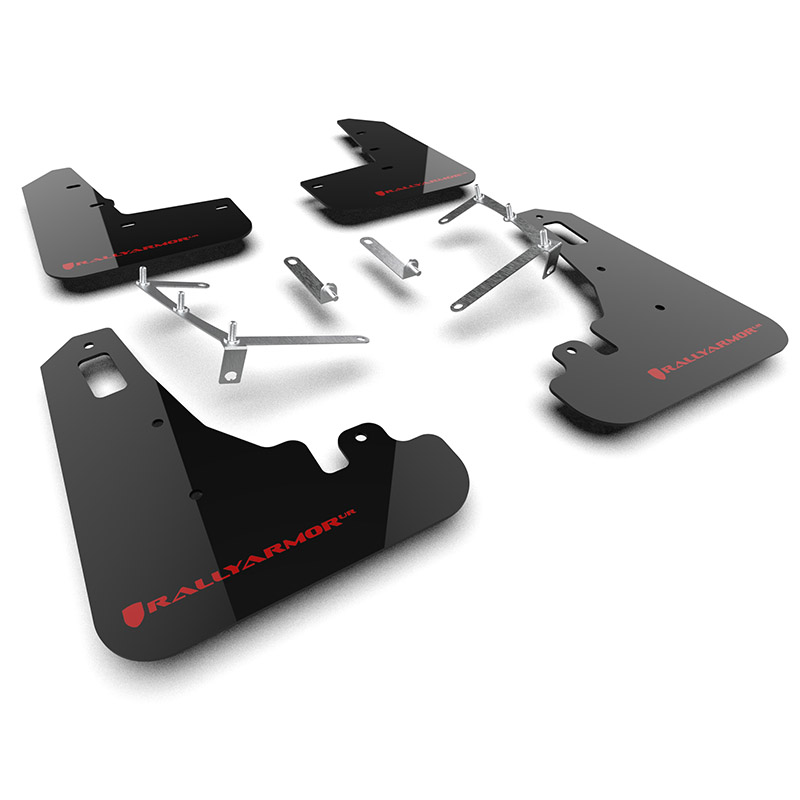 RallyArmor | Black UR Mud Flap Logo Rouge - BRZ / GR86 2022-2024