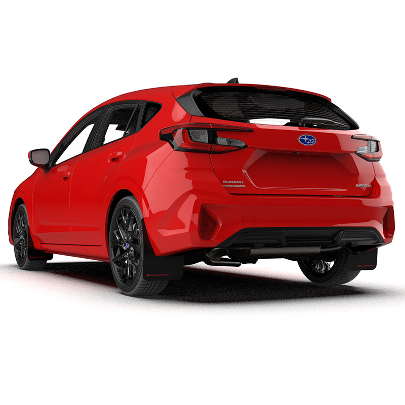 RallyArmor | Black UR Mud Flap Logo Rouge - Impreza Base / RS / Sport 2024