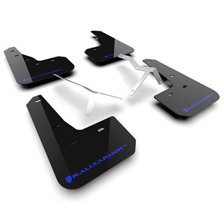 RallyArmor | Black UR Mud Flap Logo Bleu - Integra 2023-2024 RallyArmor Garde-boue