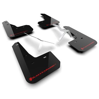 RallyArmor | Black UR Mud Flap Logo Rouge - Integra 2023-2024 RallyArmor Garde-boue