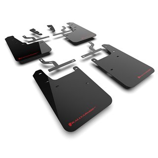 RallyArmor | Black UR Mud Flap Logo Rouge - Tundra 2022-2025 RallyArmor Garde-boue