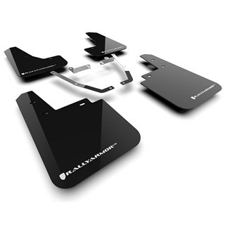 RallyArmor | Black UR Mud Flap Logo Blanc - Crosstrek Wilderness 2024-2025 RallyArmor Garde-boue