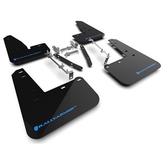 RallyArmor | Black UR Mud Flap Logo Bleu Pâle - GR Corolla 2023-2025 RallyArmor Garde-boue
