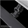 Go Rhino | 20412974T - E1 Electric Running Boards With Mounting Brackets - Protective Bedliner Coating - Bronco 2.3T / 2.7T / 3.