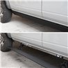 Go Rhino | 20420687PC - E1 Electric Running Boards With Mounting Brackets - Textured Black - Ram 1500 / Classic 2009-2019