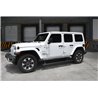 Go Rhino | 20450674PC - E1 Electric Running Boards With Mounting Brackets - Textured Black - Wrangler (JL) 2.0T / 3.6L 2018