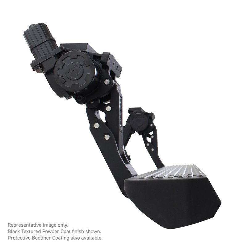 Go Rhino | 20451687T - E1 Electric Running Boards With Mounting Brackets - Protective Bedliner Coating - Gladiator 3.6L 2020