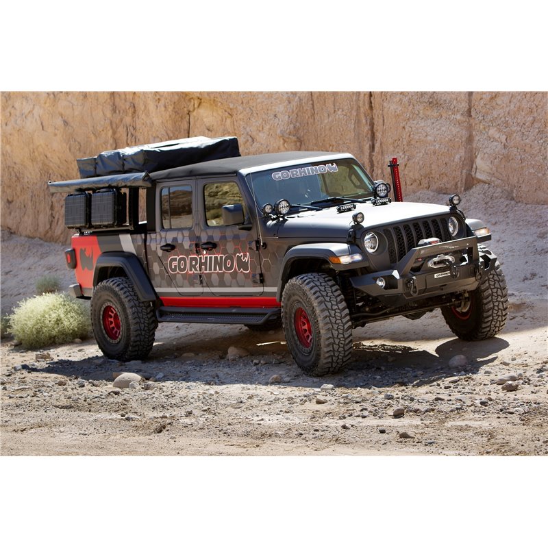 Go Rhino | 5950000T-02 - XRS Overland Xtreme Rack Box 2 Only - Textured Black - Gladiator 3.6L 2020