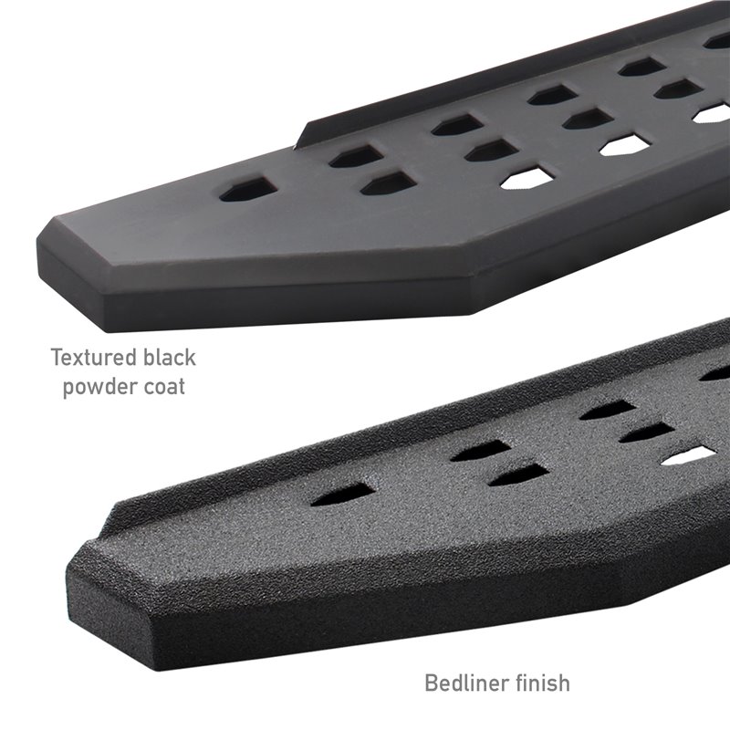 Go Rhino | 6944397320T - RB20 Running boards - Complete Kit: RB20 Running board + Brackets + 2 pair RB20 Drop Steps - Textured B