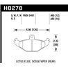 Hawk Performance | HPS Disc Brake Pad - Elise / Exige S 240 1.8L 2010-2011