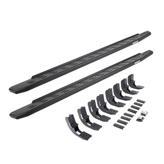 Go Rhino | 69604880PC - RB30 Running Boards with Mounting Bracket Kit - Textured Black - Chevrolet / GMC 2019-2022 Go Rhino S...