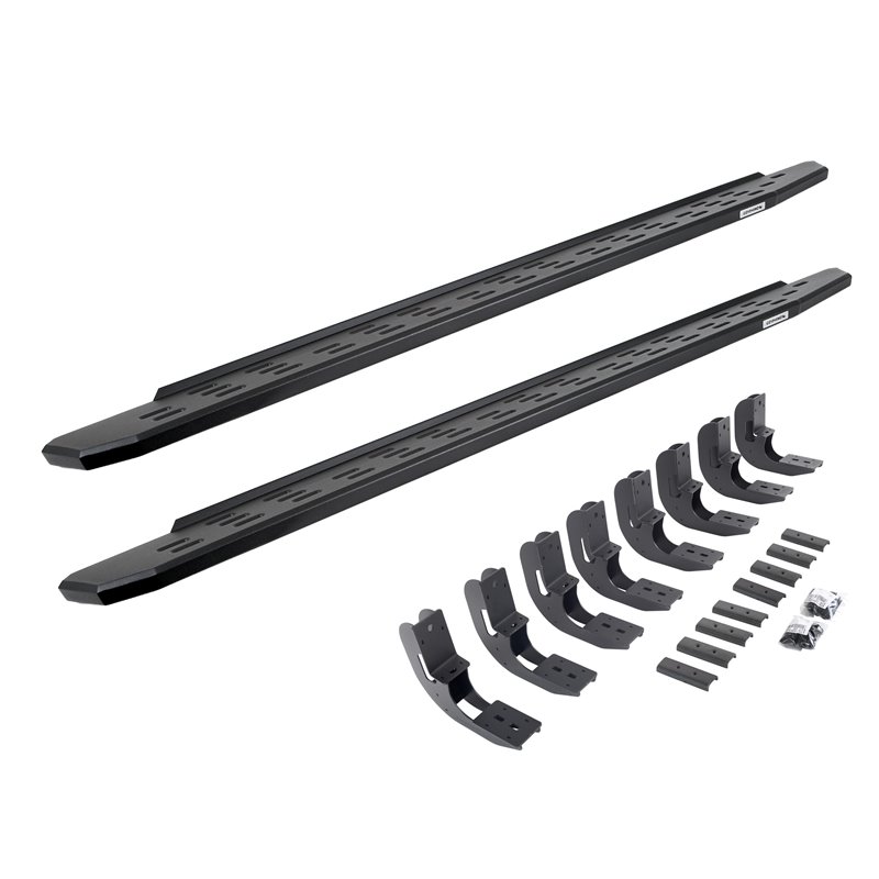Go Rhino | 69604887PC - RB30 Running Boards with Mounting Bracket Kit - Textured Black - Chevrolet / GMC 2019-2022 Go Rhino S...