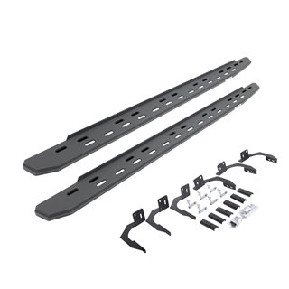Go Rhino | 69609980SPC - RB30 Slim Line Running Boards with Mounting Bracket Kit - Textured Black - Ram 1500 3.7L / 4.7L / 5....