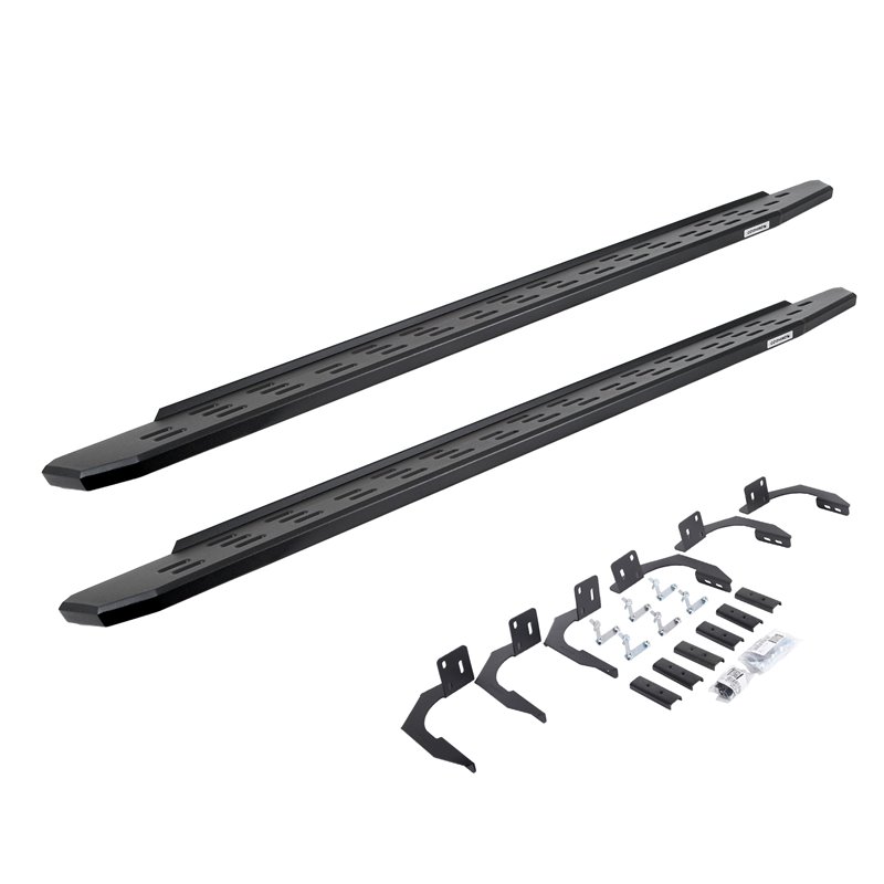 Go Rhino | 69610687PC - RB30 Running Boards with Mounting Bracket Kit - Textured Black - Ram 1500 / 2500 / 3500 2009-2011 Go ...