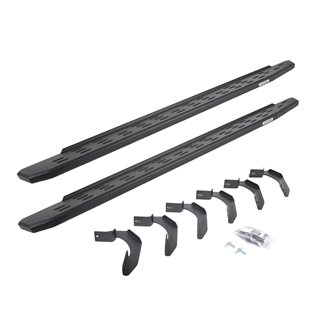 Go Rhino | 69612680PC - RB30 Running Boards with Mounting Bracket Kit - Textured Black - F-150 2004-2010 Go Rhino Step Bars