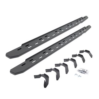 Go Rhino | 69612680SPC - RB30 Slim Line Running Boards with Mounting Bracket Kit - Textured Black - F-150 2004-2010 Go Rhino ...
