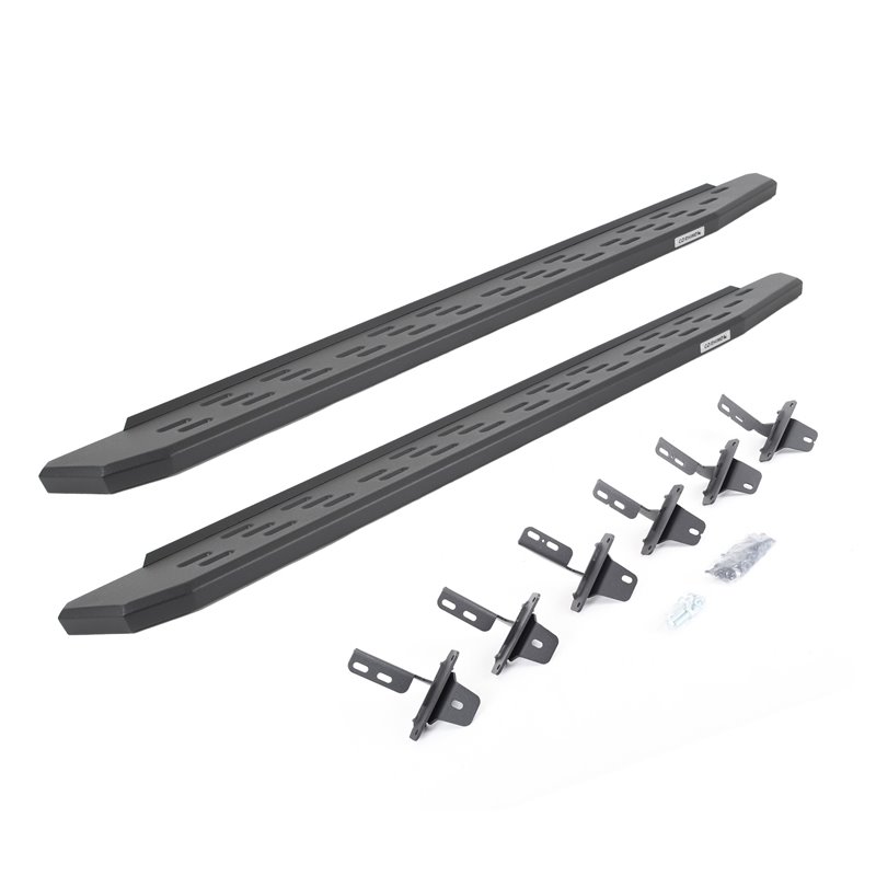 Go Rhino | 69612973PC - RB30 Running Boards with Mounting Bracket Kit - Textured Black - Bronco 2.3T / 2.7T 2021 Go Rhino Ste...