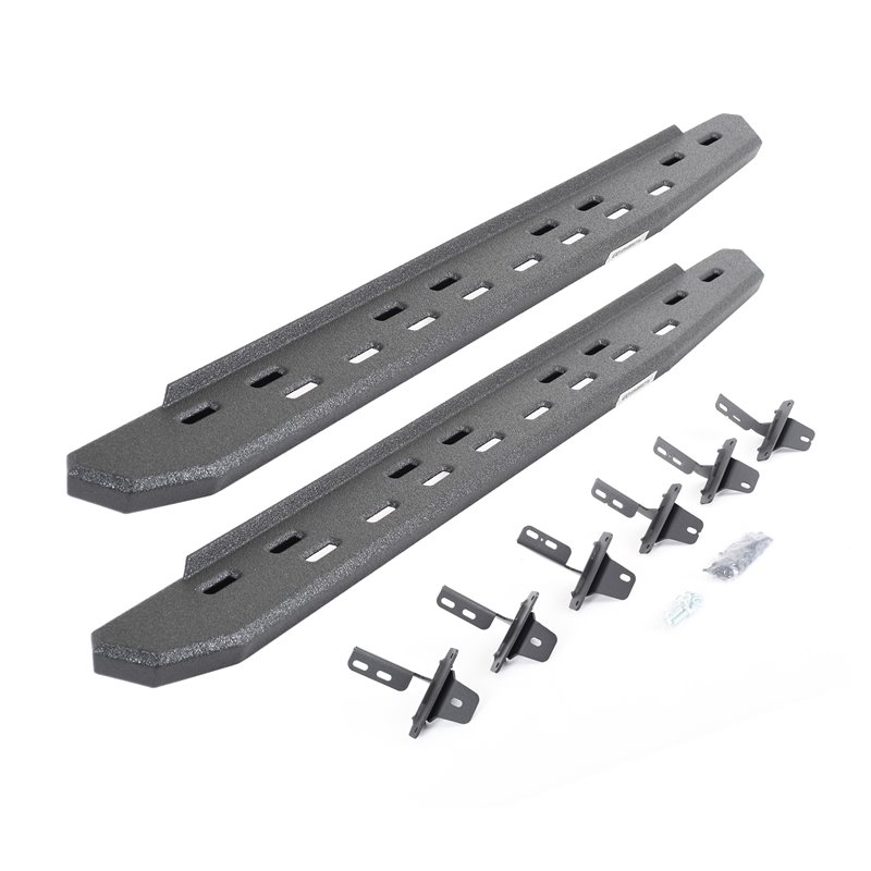 Go Rhino | 69613157SPC - RB30 Slim Line Running Boards with Mounting Bracket Kit - Textured Black - Bronco 2.3T / 2.7T 2021 G...