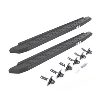 Go Rhino | 69613157T - RB30 Running Boards with Mounting Bracket Kit - Protective Bedliner Coating - Bronco 2.3T / 2.7T 2021