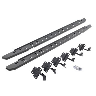 Go Rhino | 69615087SPC - RB30 Slim Line Running Boards with Mounting Bracket Kit - Textured Black - F-150 2004-2011 Go Rhino ...