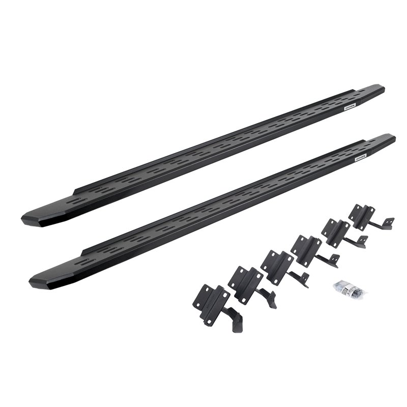 Go Rhino | 69615587PC - RB30 Running Boards with Mounting Bracket Kit - Textured Black - F-150 / F-250 / F-350 2015-2017 Go R...