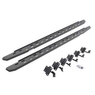 Go Rhino | 69615587SPC - RB30 Slim Line Running Boards with Mounting Bracket Kit - Textured Black - F-150 / F-250 / F-350 201...