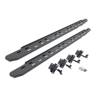 Go Rhino | 69617780SPC - RB30 Slim Line Running Boards with Mounting Bracket Kit - Textured Black - F-150 / F-250 / F-350 201...