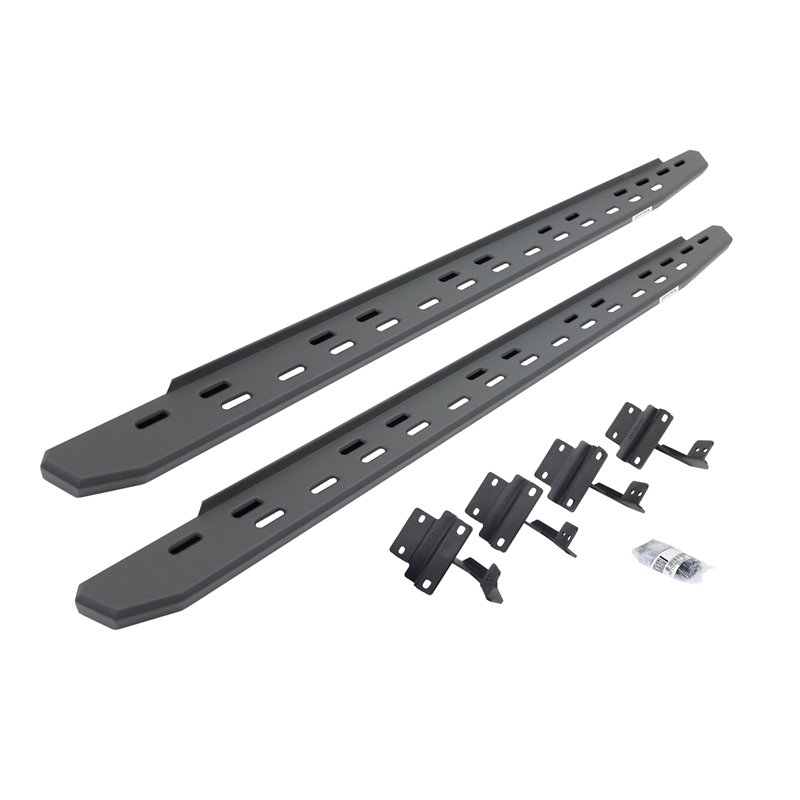 Go Rhino | 69617780SPC - RB30 Slim Line Running Boards with Mounting Bracket Kit - Textured Black - F-150 / F-250 / F-350 201...
