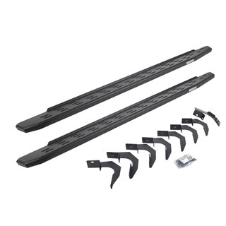 Go Rhino | 69623580PC - RB30 Running Boards with Mounting Bracket Kit - Textured Black - Colorado / Canyon 2.5L / 3.6L 2015 G...