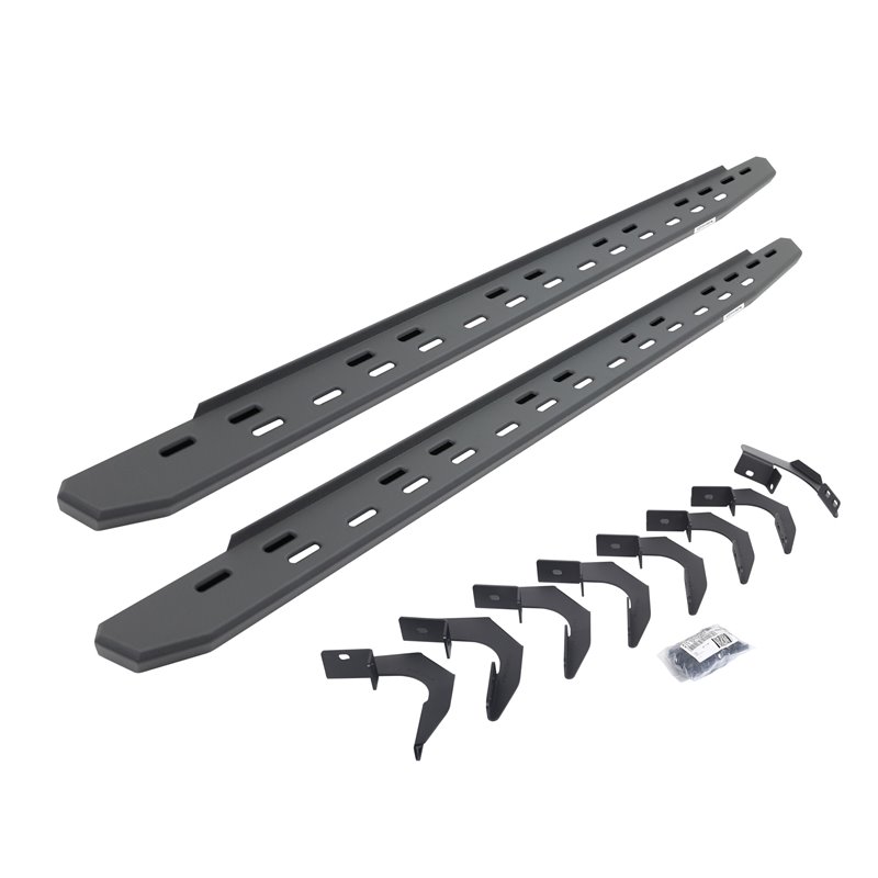 Go Rhino | 69623580SPC - RB30 Slim Line Running Boards with Mounting Bracket Kit - Textured Black - Colorado / Canyon 2.5L / ...