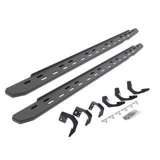 Go Rhino | 69629980SPC - RB30 Slim Line Running Boards with Mounting Bracket Kit - Textured Black - Ram 1500 / Classic 2015-2...