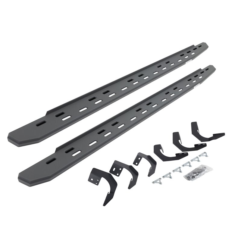 Go Rhino | 69629980SPC - RB30 Slim Line Running Boards with Mounting Bracket Kit - Textured Black - Ram 1500 / Classic 2015-2...