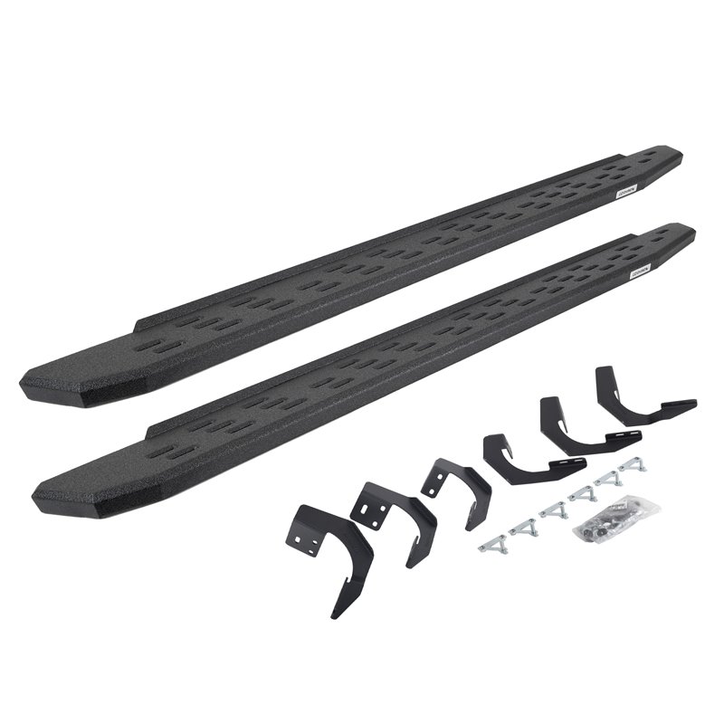 Go Rhino | 69629980T - RB30 Running Boards with Mounting Bracket Kit - Protective Bedliner Coating - Ram 1500 / Classic  2015-20