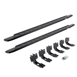 Go Rhino | 69630687PC - RB30 Running Boards with Mounting Bracket Kit - Textured Black - Ram 1500 3.0L / 3.6L / 5.7L 2019 Go ...
