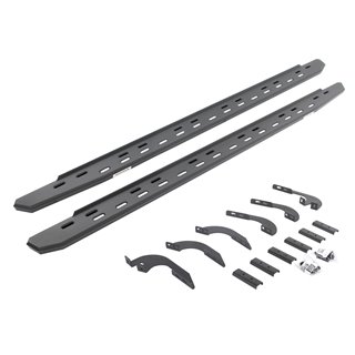 Go Rhino | 69642987SPC - RB30 Slim Line Running Boards with Mounting Bracket Kit - Textured Black - Tacoma 2.7L / 4.0L 2005 G...