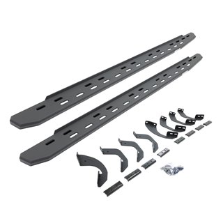 Go Rhino | 69643580SPC - RB30 Slim Line Running Boards with Mounting Bracket Kit - Textured Black - Tundra 3.5T 2022 Go Rhino...