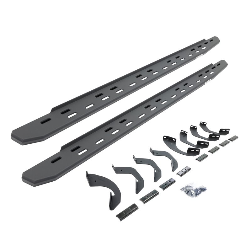 Go Rhino | 69643580SPC - RB30 Slim Line Running Boards with Mounting Bracket Kit - Textured Black - Tundra 3.5T 2022 Go Rhino...